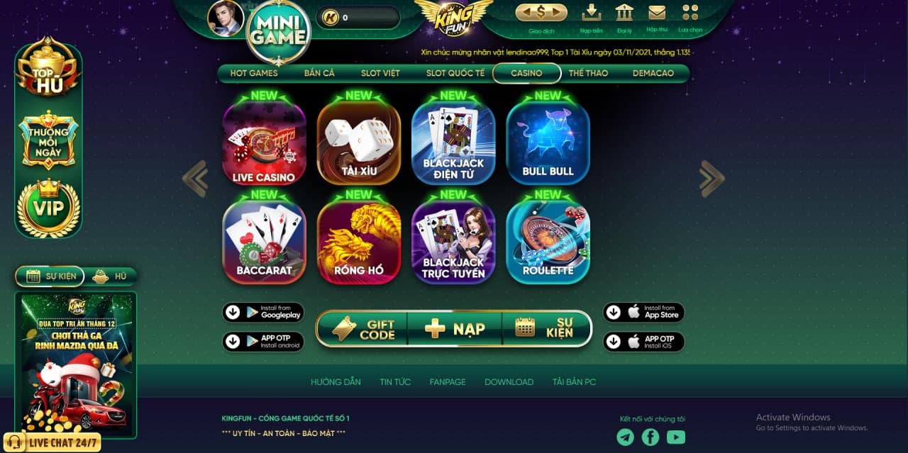 Hướng dẫn đăng ký chơi tại Casino Kingfun